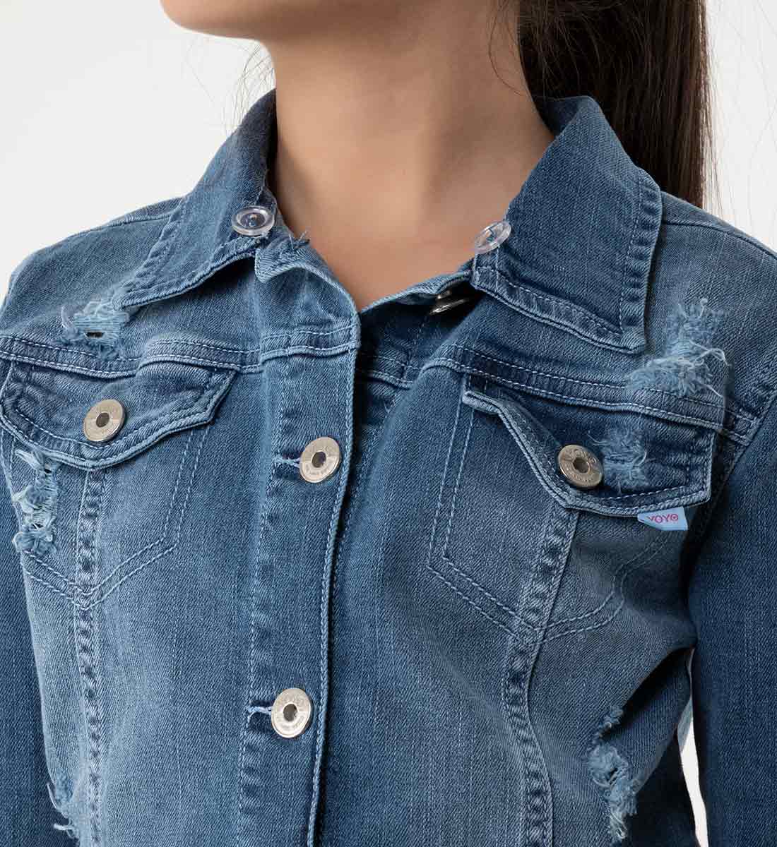 Chaqueta Manga Larga Teen Lav Medio Con Capucha Yoyojeans