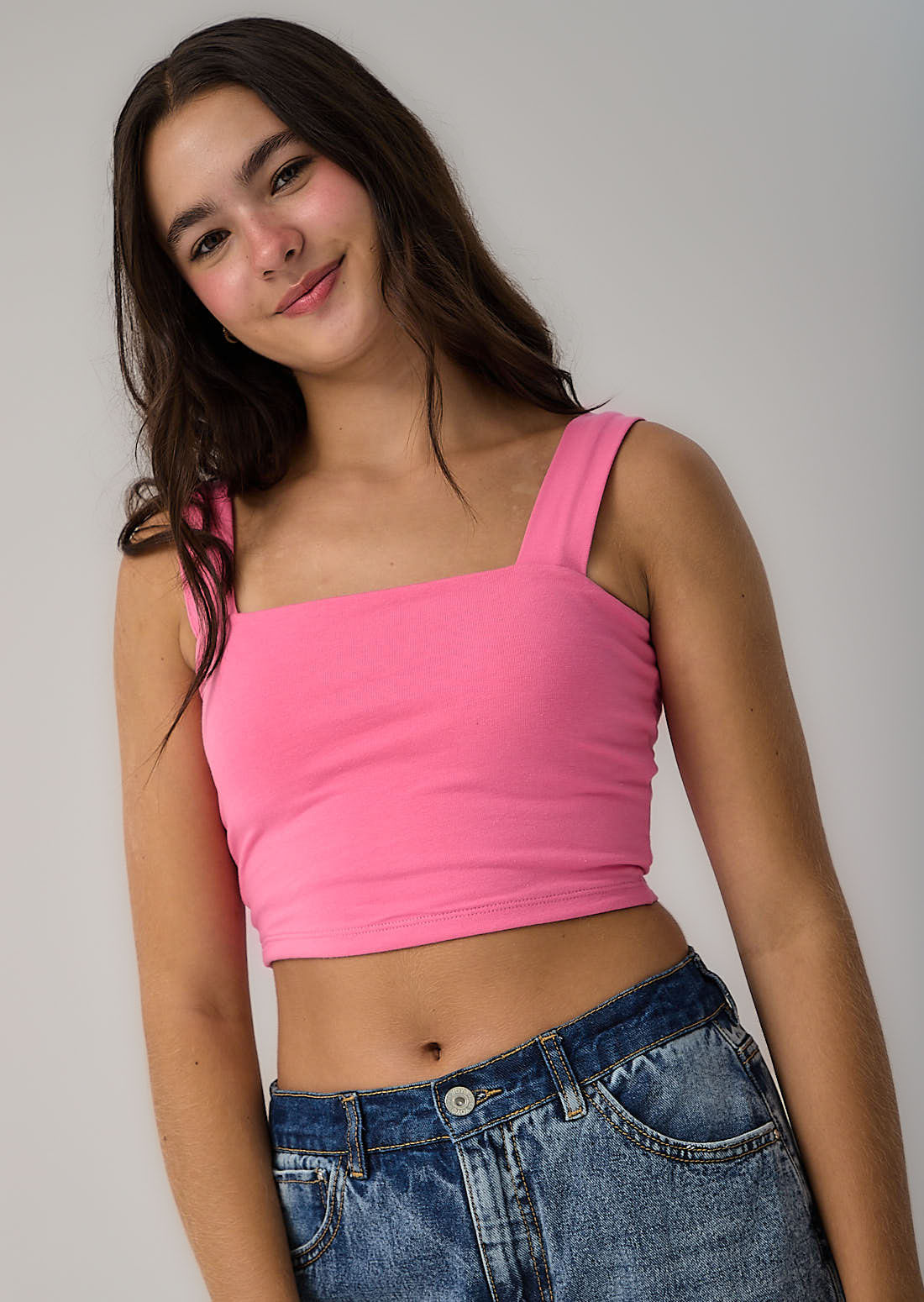 Camiseta rosa oscuro fondo entero para jóvenes