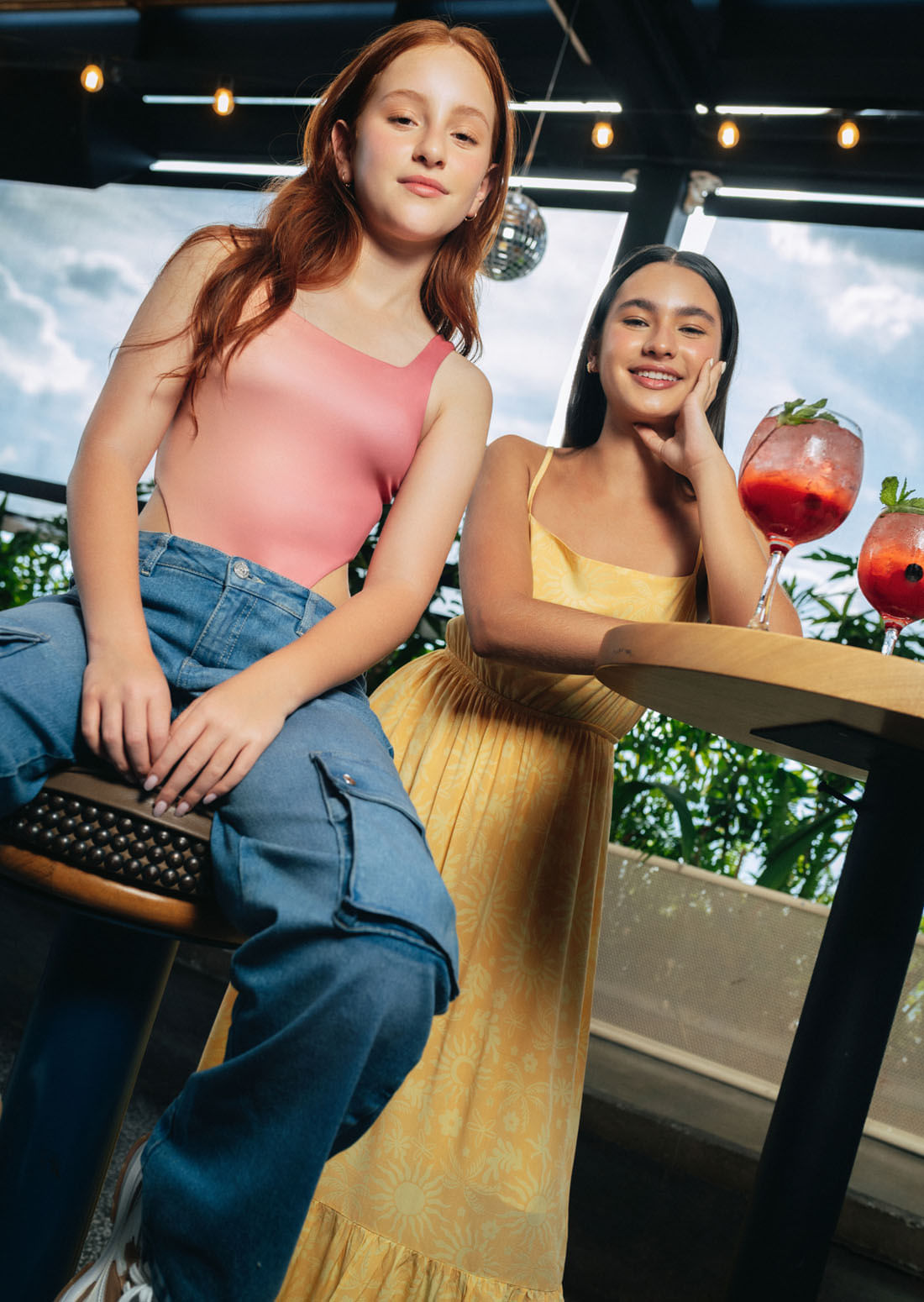 Body magenta doble faz para adolescentes