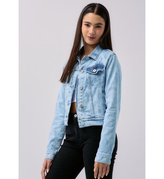 Chaqueta lavado medio y básica para adolescentes